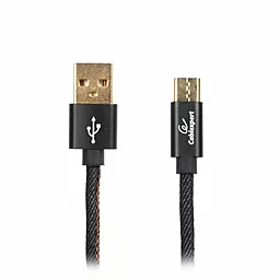 Кабель Cablexpert Premium USB-A - Type-C 12w 2.4a 1м cable Black (CCPB-C-USB-04BK) - фото Кабель Cablexpert Premium USB-A - Type-C 12w 2.4a 1м cable Black (CCPB-C-USB-04BK)