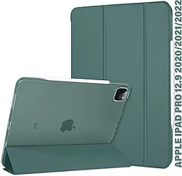 Чехол для планшета BeCover Tri Fold Hard для Apple iPad Pro 12.9 2020/2021/2022 Dark Green (711720) - фото Чехол для планшета BeCover Tri Fold Hard для Apple iPad Pro 12.9 2020/2021/2022 Dark Green (711720)
