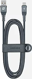 Кабель Momax Elite DTA10D USB-A - Type-C 12w 2.4a 1.2м cable Black - фото Кабель Momax Elite DTA10D USB-A - Type-C 12w 2.4a 1.2м cable Black