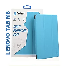 Чехол для планшета BeCover Smart Case Lenovo Tab M8 TB-8505, TB-8705 Blue (705978) - фото Чехол для планшета BeCover Smart Case Lenovo Tab M8 TB-8505, TB-8705 Blue (705978)