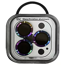 Защитное стекло Epik Metal Classic на камеру для Apple iPhone 12 Pro Max Rainbow - миниатюра 2
