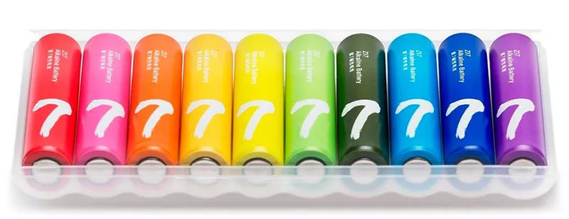 Батарейка Xiaomi AAA (R03) Zi7 Rainbow Alkaline 1шт  - фото 3