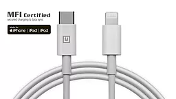 USB PD Кабель REAL-EL 2M USB Type-C - Lightning Cable White (4743304104697)