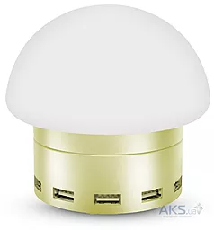 Мережевий зарядний пристрій Awei C910 LED Lamp with 6 USB ports Gold