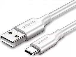 Кабель USB Ugreen US287 Nickel Plating 3A 1.5M USB Type-C Cable White