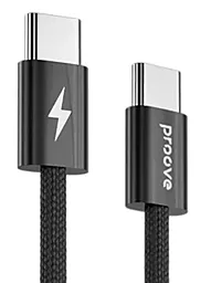 Кабель USB PD Proove Energy Streem 60W 3a USB Type-C - Type-C cable black (CCES60002201)