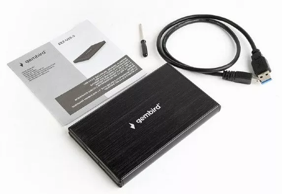 Кишеня для HDD Gembird 2.5" USB3.0 (EE2-U3S-3) Black - фото 2