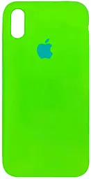 {"ru": "Чехол", "uk": "Чохол"} Silicone Case Full для Apple iPhone XR Fluorescent green
