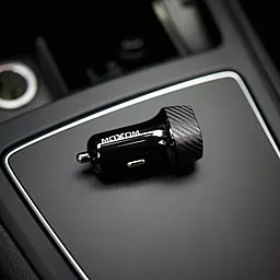 Автомобильное зарядное устройство MOXOM MX-VC07 2.4a 2xUSB-A ports car charger black - миниатюра 7