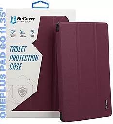 Чехол для планшета BeCover Smart Case для OnePlus Pad Go 11.35" Red Wine (710991) - фото Чехол для планшета BeCover Smart Case для OnePlus Pad Go 11.35" Red Wine (710991)