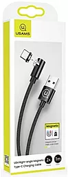 Кабель Usams U54 Right-Angle Magnetic USB-A - Type-C 10w 1м cable Black - миниатюра 4 Кабель Usams U54 Right-Angle Magnetic USB-A - Type-C 10w 1м cable Black - миниатюра 4