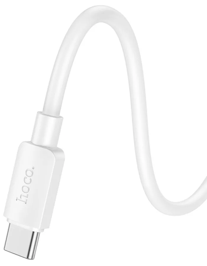 Кабель Hoco X96 Hyper USB Type-C - Type-C 60w 3a 0.25м PD cable White - фото 4