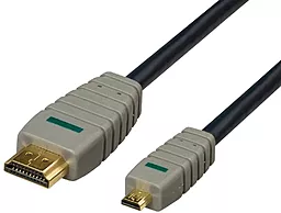 Видеокабель Bandridge HDMI Micro > HDMI (BLUE BVL1702) (High Speed) (2 м.)