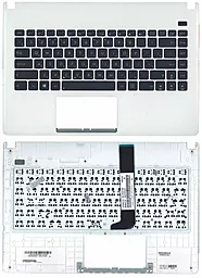 Клавиатура для ноутбука Asus X401U с топ панелью черная