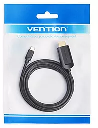 Видеокабель Vention USB Type-C Thunderbolt 3 - HDMI v1.4 4k 30hz 1m black (CGUBF) - миниатюра 7