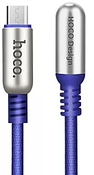 Кабель USB Hoco U17 Capsule 2M micro USB Cable Blue