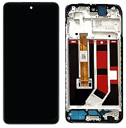 Дисплей Oppo A58 4G с тачскрином и рамкой, оригинал, Black - фото Дисплей Oppo A58 4G с тачскрином и рамкой, оригинал, Black