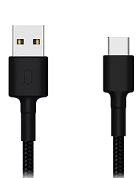 Кабель Xiaomi Mi Braided USB-A - Type-C 12w 2.4a 1м cable Black (SJX10ZM) - фото Кабель Xiaomi Mi Braided USB-A - Type-C 12w 2.4a 1м cable Black (SJX10ZM)