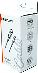 USB Кабель Mibrand Fishing Net MI-14 10W 2A Lightning Cable Black/Grey - мініатюра 3