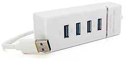 USB-A хаб EasyLife UH-303 4-in-1 white (NX-UH-303W)
