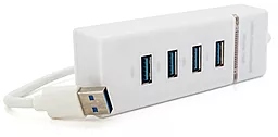 USB хаб EasyLife UH-303 4-in-1 white (NX-UH-303W) - фото USB хаб EasyLife UH-303 4-in-1 white (NX-UH-303W)