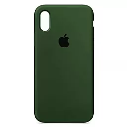 Чехол Silicone Case для Apple iPhone XS Max Atrovirens