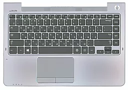 Клавіатура для ноутбуку Samsung NP530U4C 530U4B 532U4C 535U4C 520U4C з топ панеллю  чорна