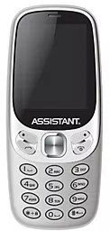 Мобильный телефон Assistant AS-203 Dual Sim Silver - фото Мобильный телефон Assistant AS-203 Dual Sim Silver