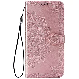 Шкіряний чохол (книжка) Art Case с візитнецею для Samsung Galaxy A03s / Рожевий
