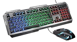Комплект (клавіатура+мишка) Trust GXT 845 Tural Gaming Combo (22457) Black - мініатюра 7