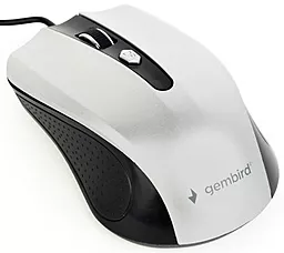 Комп'ютерна мишка Gembird MUS-4B-01 Black Silver - фото Комп'ютерна мишка Gembird MUS-4B-01 Black Silver