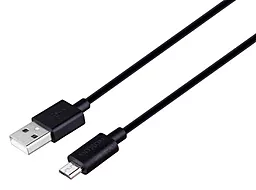 Мережевий зарядний пристрій з швидкою зарядкою MOXOM MX-HC30 Auto-ID 2USB 2.4A + USB Type-C Cable Black - мініатюра 2