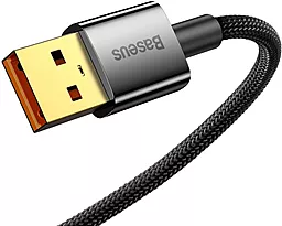Кабель USB Baseus Explorer Series Auto Power-Off 100w 6a 2m USB-Type-C cable black (CATS000301) - миниатюра 3