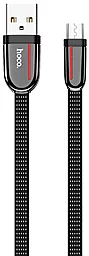 Кабель Hoco U74 Grand USB-A - micro USB 12w 2.4a 1.2м cable Black