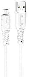 Кабель Hoco X67 Nano Silicone USB-A - micro USB 12w 2.4a 1м cable White - фото Кабель Hoco X67 Nano Silicone USB-A - micro USB 12w 2.4a 1м cable White