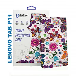 Чехол для планшета BeCover Smart Case для Lenovo Tab P11 Butterfly (706099) - фото Чехол для планшета BeCover Smart Case для Lenovo Tab P11 Butterfly (706099)