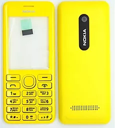 Корпус для Nokia 206 Asha з клавіатурою Yellow