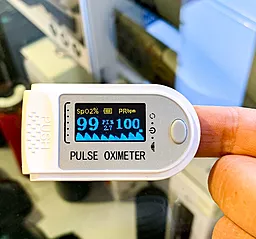 Пульсоксиметр Fingertip Pulse Oximeter CMS50D Белый - миниатюра 5