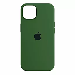 Чехол Silicone Case Full для iPhone 15 Pro Max Virid Green
