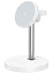 Беспроводная док-станция XO CX038 3-in-1 15w wireless chrager White - фото Беспроводная док-станция XO CX038 3-in-1 15w wireless chrager White