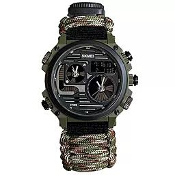 Наручний годинник SKMEI 2202CMGN PARACORD Green Camo - фото Наручний годинник SKMEI 2202CMGN PARACORD Green Camo