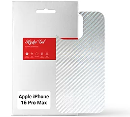 Гидрогелевая пленка ArmorStandart на заднюю панель для Apple iPhone 16 Pro Max Carbone Silver (ARM79614) - фото Гидрогелевая пленка ArmorStandart на заднюю панель для Apple iPhone 16 Pro Max Carbone Silver (ARM79614)