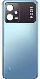 Задняя крышка корпуса Xiaomi Poco X5 со стеклом камеры Wildcat Blue - фото Задняя крышка корпуса Xiaomi Poco X5 со стеклом камеры Wildcat Blue