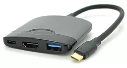 Мультипортовый USB Type-C хаб EasyLife 3-in-1 black
