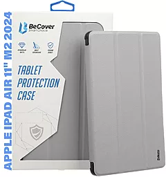 Чехол для планшета BeCover Tri Fold Soft TPU Siliconee для Apple iPad Air 11" M2 2024, M3 2025 Gray (711408)