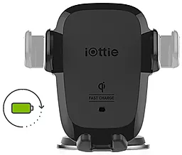 Автотримач з бездротовою зарядкою, с автозатисканням iOttie Auto Sense Automatic Wireless Charging Dash Mount Black - мініатюра 8