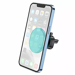 Держатель магнитный Hoco H1 Crystal Magnetic Бирюзовый - фото Держатель магнитный Hoco H1 Crystal Magnetic Бирюзовый