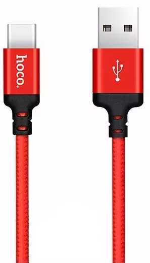 Кабель Hoco X14 Times Speed USB-A - Type-C 12w 2.4a 2м cable Red - фото 1