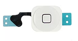 Шлейф iPhone 5 з кнопкою Home Original White - фото Шлейф iPhone 5 з кнопкою Home Original White
