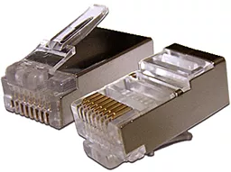 Конектор Atcom RJ45 cat.5e FTP 8p8c (10698) 100шт - мініатюра 3